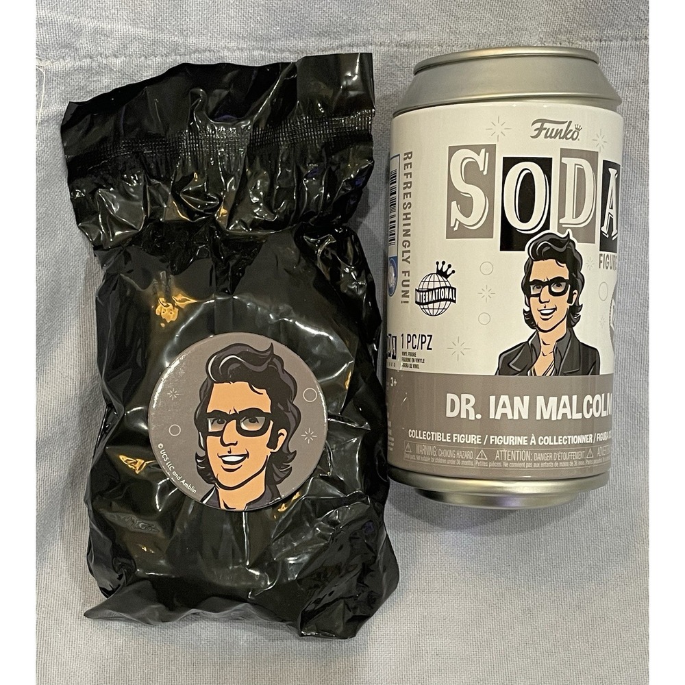NEW Funko Pop Jurassic Park Soda Collectible Figure - Dr. Ian Malcolm (1/10,500)